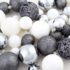 vidaXL 100 Piece Christmas Ball Set 3/4/6 cm White/Grey - Image 13