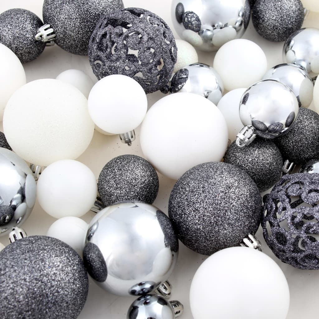 8718475586159_g_en_hd_12 vidaXL 100 Piece Christmas Ball Set 3/4/6 cm White/Grey - Image 13