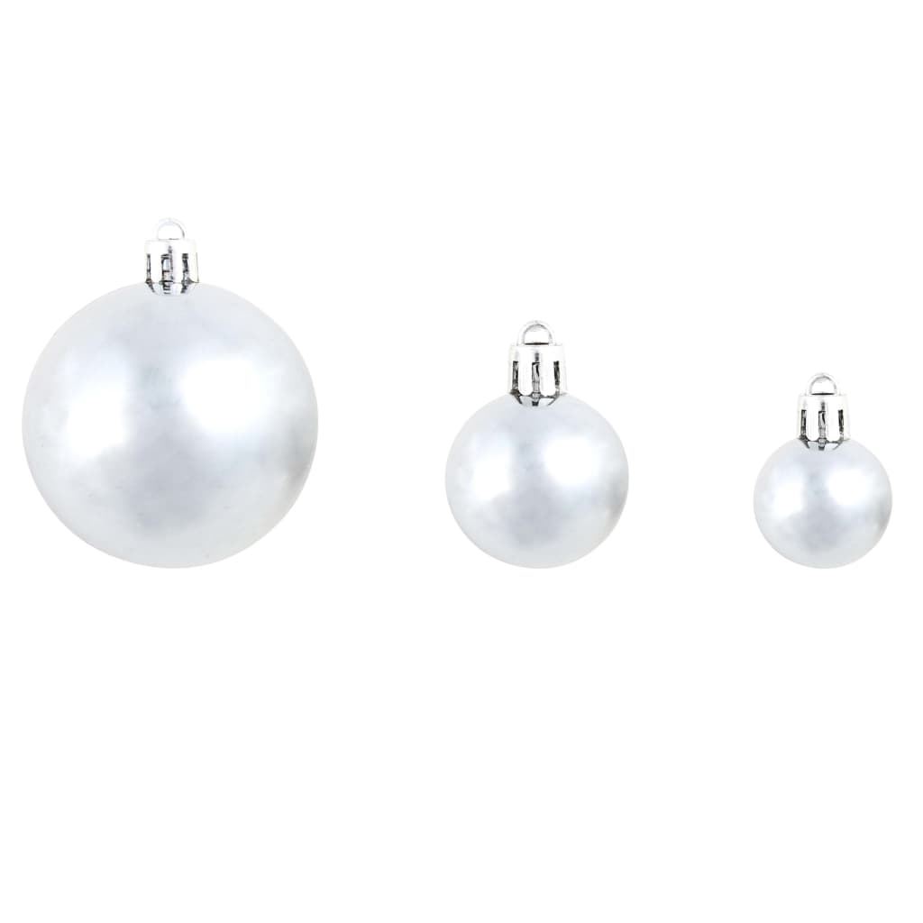 8718475586159_g_en_hd_7 vidaXL 100 Piece Christmas Ball Set 3/4/6 cm White/Grey - Image 8