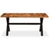 vidaXL Dining Table Solid Acacia and Mango Wood 180x90x76 cm - Image 3