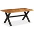 vidaXL Dining Table Solid Acacia and Mango Wood 180x90x76 cm - Image 9