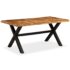 vidaXL Dining Table Solid Acacia and Mango Wood 180x90x76 cm - Image 10