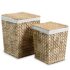 vidaXL Laundry Basket Set 2 Pieces Water Hyacinth - Image 2