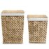 vidaXL Laundry Basket Set 2 Pieces Water Hyacinth - Image 3