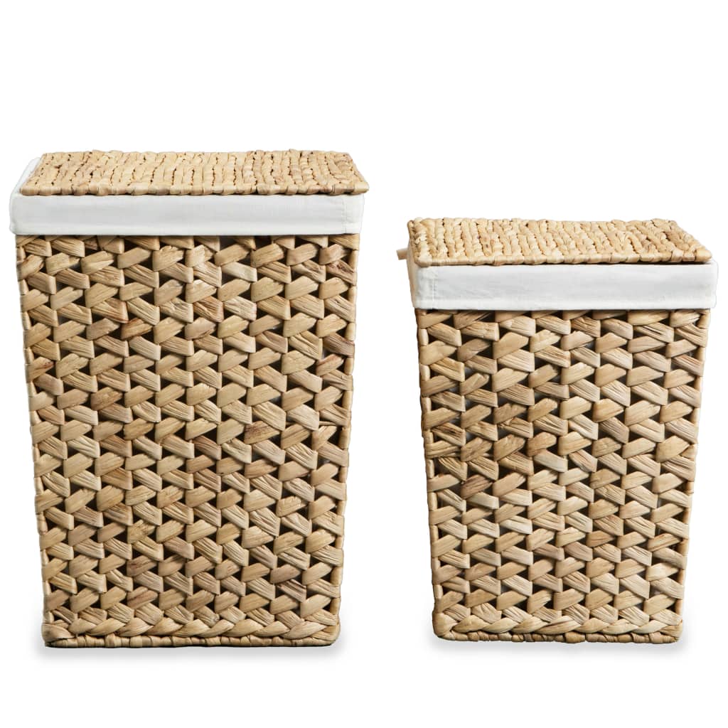 8718475586500_g_en_hd_2 vidaXL Laundry Basket Set 2 Pieces Water Hyacinth - Image 3