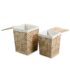 vidaXL Laundry Basket Set 2 Pieces Water Hyacinth - Image 4