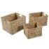 vidaXL Storage Basket Set 3 Pieces Water Hyacinth - Image 2