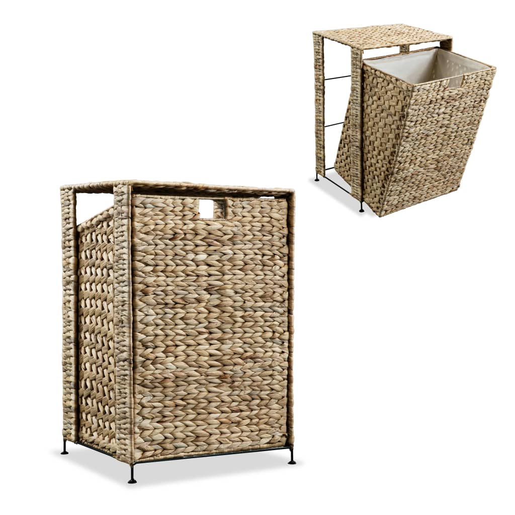 8718475586531_a_en_hd_1 vidaXL Laundry Basket 44x34x64 cm Water Hyacinth - Image 1