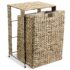 vidaXL Laundry Basket 44x34x64 cm Water Hyacinth - Image 4