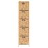 vidaXL Storage Unit with 5 Baskets 25.5x37x100 cm Water Hyacinth - Image 5