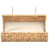 vidaXL Cat Bed with Cushion Water Hyacinth 37x20x20 cm - Image 3