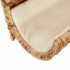 vidaXL Cat Bed with Cushion Water Hyacinth 37x20x20 cm - Image 6