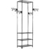 vidaXL Clothes Rack Steel and Non-woven Fabric 55x28.5x175 cm Black