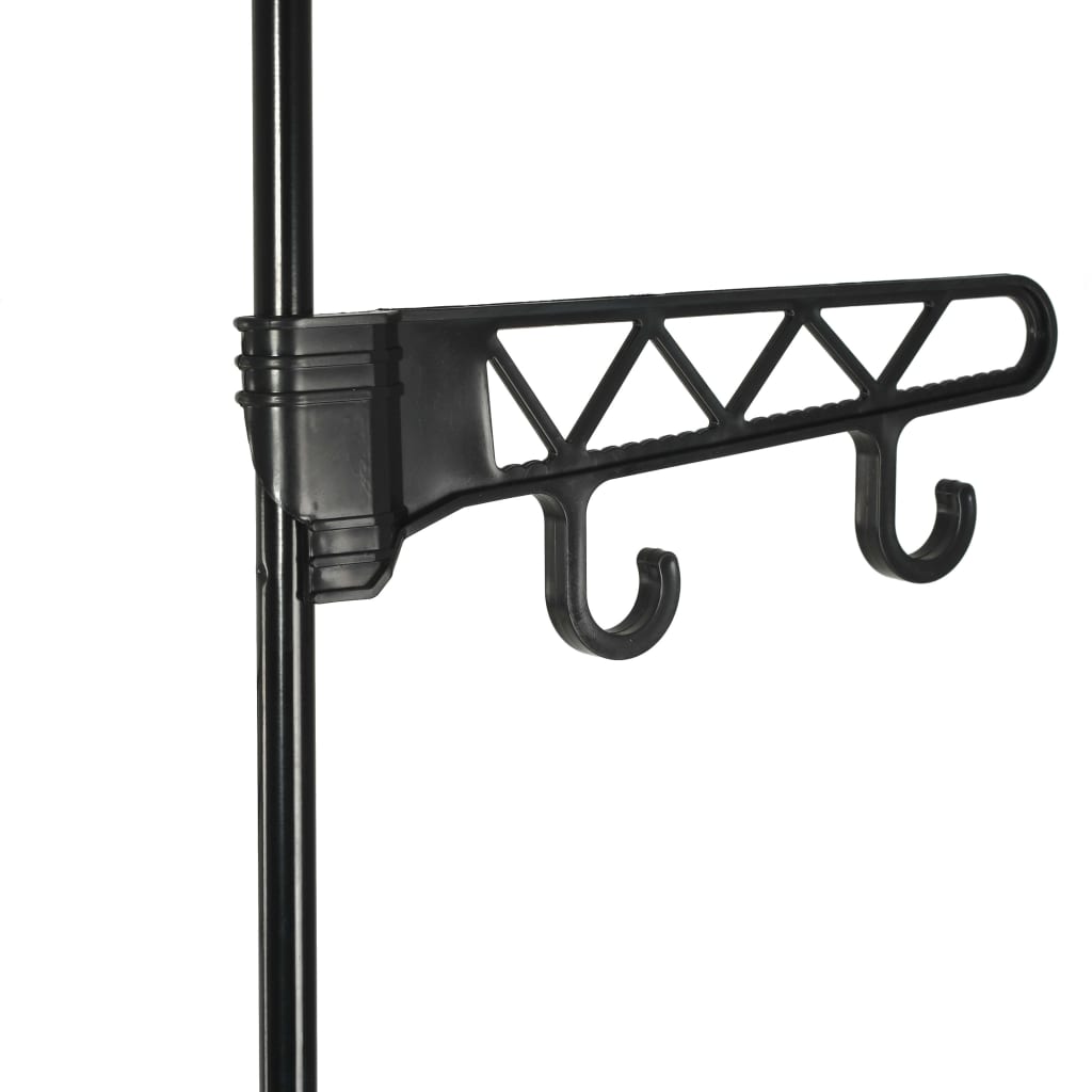 8718475586630_g_en_hd_3 vidaXL Clothes Rack Steel and Non-woven Fabric 55x28.5x175 cm Black - Image 5