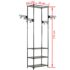 vidaXL Clothes Rack Steel and Non-woven Fabric 55x28.5x175 cm Black - Image 10