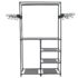 vidaXL Clothes Rack Steel and Non-woven Fabric 87x44x158 cm Black - Image 2