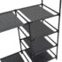 vidaXL Clothes Rack Steel and Non-woven Fabric 87x44x158 cm Black - Image 4