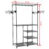 vidaXL Clothes Rack Steel and Non-woven Fabric 87x44x158 cm Black - Image 7