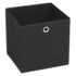 vidaXL Storage Boxes 4 pcs Non-woven Fabric 32x32x32 cm Black - Image 2