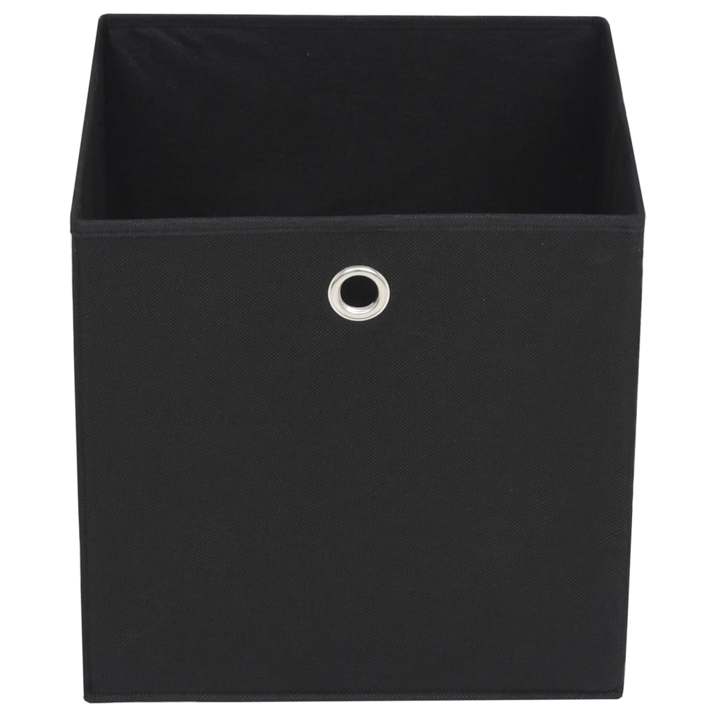 8718475586678_g_en_hd_2 vidaXL Storage Boxes 10 pcs Non-woven Fabric 32x32x32 cm Black - Image 3