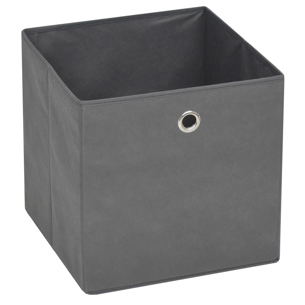 8718475586692_g_en_hd_2 vidaXL Storage Boxes 10 pcs Non-woven Fabric 32x32x32 cm Grey - Image 3