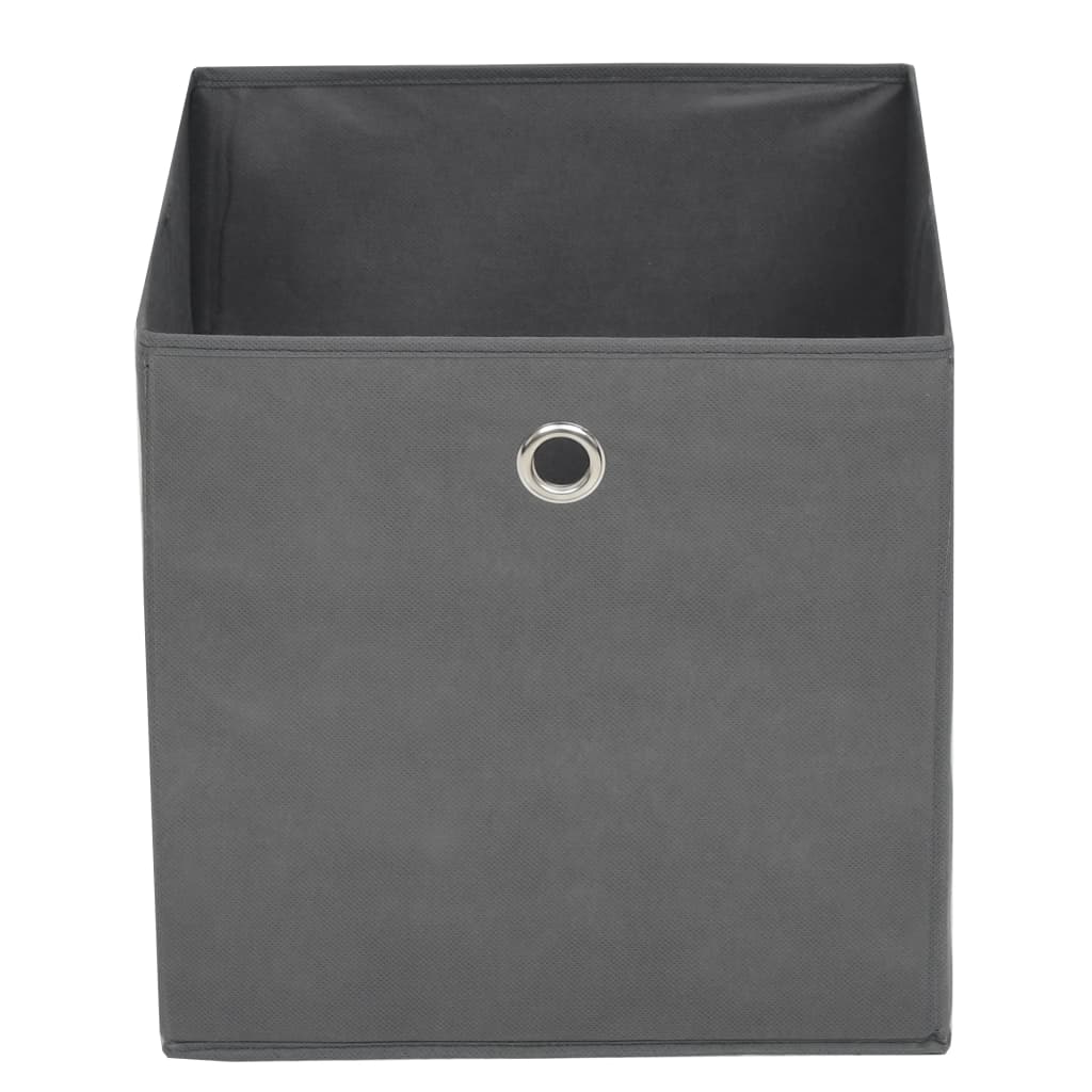8718475586692_g_en_hd_3 vidaXL Storage Boxes 10 pcs Non-woven Fabric 32x32x32 cm Grey - Image 4