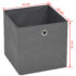vidaXL Storage Boxes 10 pcs Non-woven Fabric 32x32x32 cm Grey - Image 7