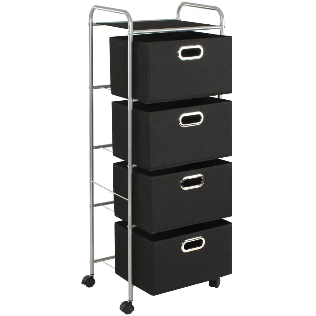 8718475586715_g_en_hd_2 vidaXL Shelving Unit with 4 Storage Boxes Steel and Non-woven Fabric - Image 3