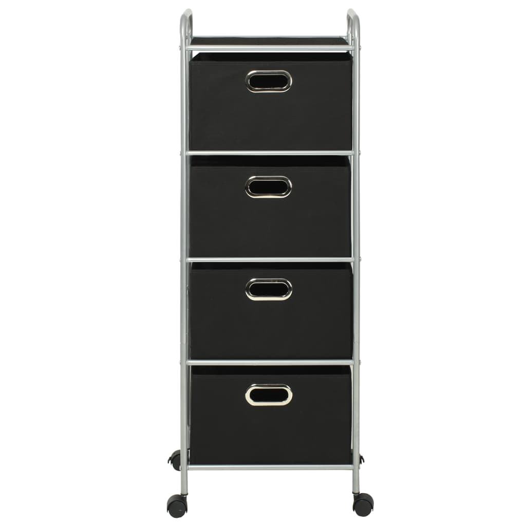 8718475586715_g_en_hd_3 vidaXL Shelving Unit with 4 Storage Boxes Steel and Non-woven Fabric - Image 4