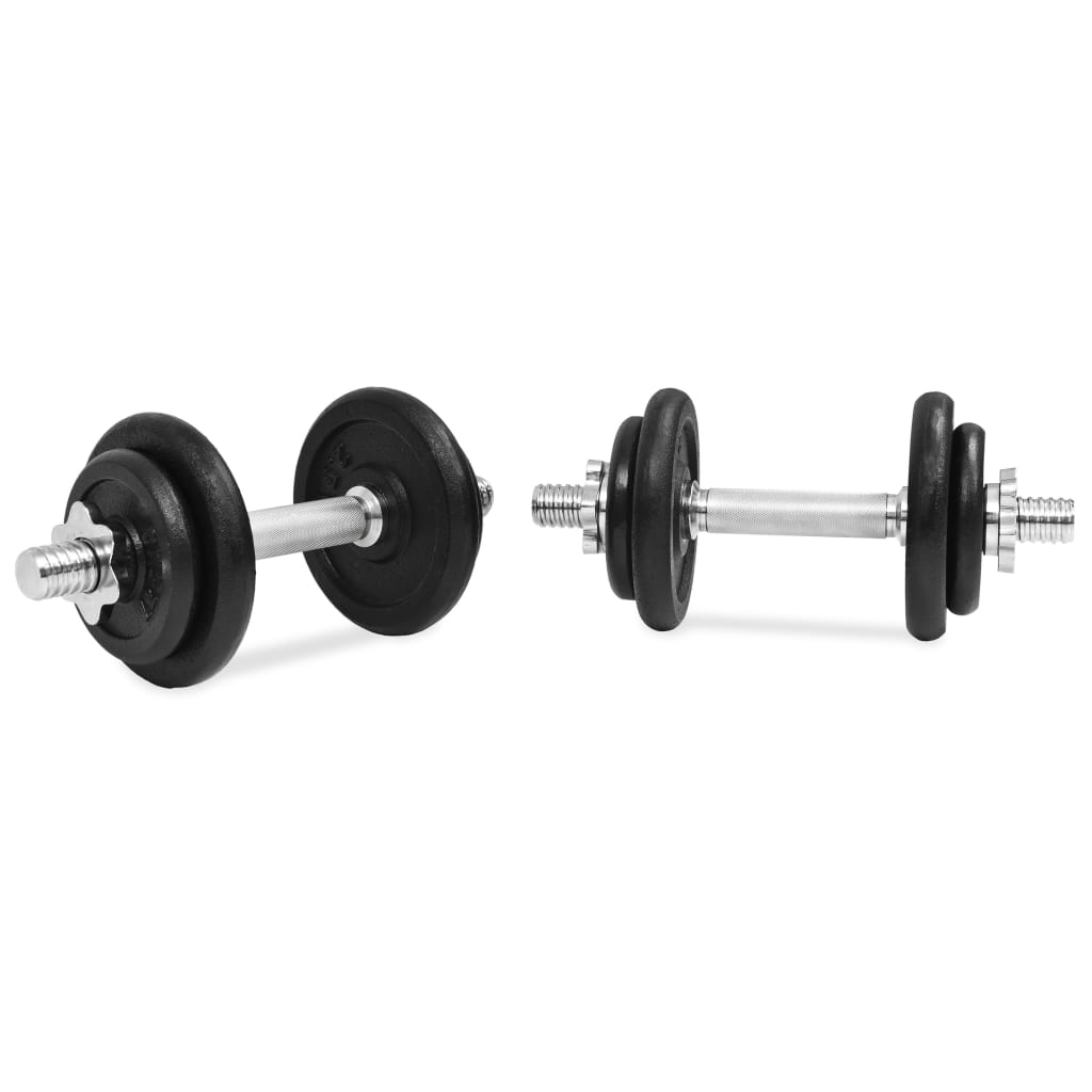 8718475586791_g_en_hd_1 vidaXL 14 Piece Dumbbell Set 20 kg Cast Iron - Image 2