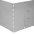 vidaXL Lawn Fence 10 pcs Galvanised Steel 100x20 cm - Image 5