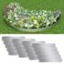 vidaXL Lawn Fence 20 pcs Galvanised Steel 100x20 cm