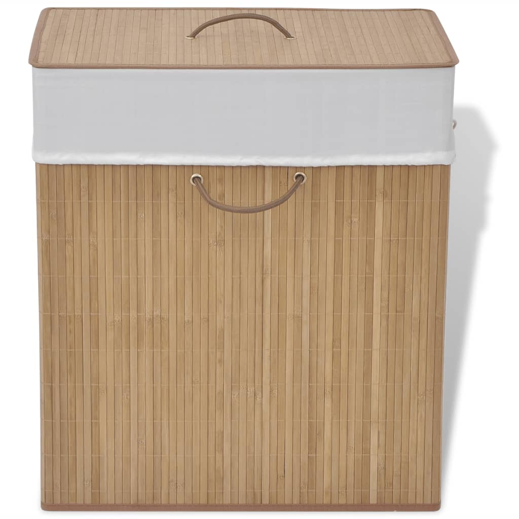 8718475587293_a_en_hd_1 vidaXL Bamboo Laundry Bin Rectangular Natural - Image 1