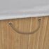 vidaXL Bamboo Laundry Bin Rectangular Natural - Image 4