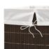 vidaXL Bamboo Laundry Bin Rectangular Dark Brown - Image 6