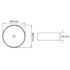 vidaXL Basin Ceramic Round Black 40x15 cm - Image 6