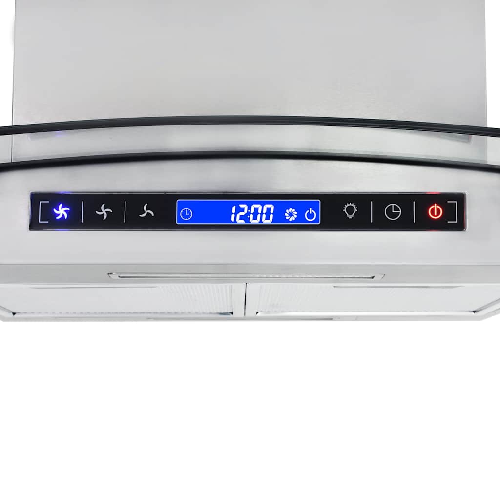 8718475589167_g_en_hd_4 vidaXL Island Range Hood 90 cm LCD Display Touch Sensor 756 m³/h LED - Image 6