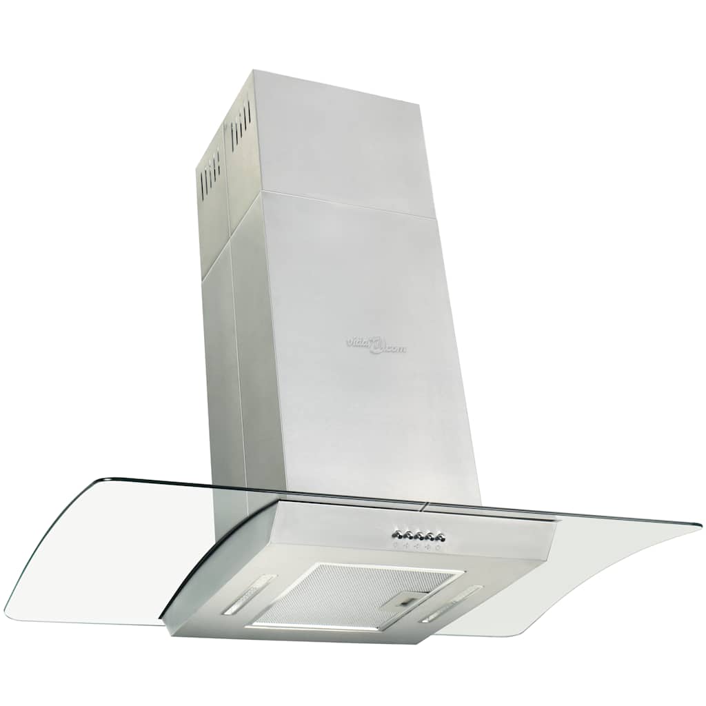 8718475589198_g_en_hd_1 vidaXL Island Range Hood 90 cm Stainless Steel 756 m³/h LED - Image 3