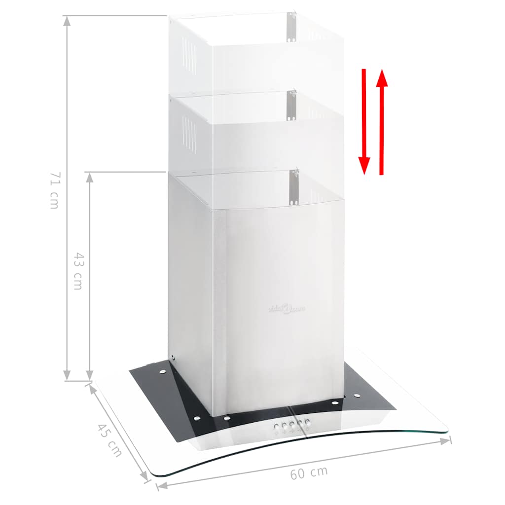 8718475589211_g_en_hd_1 vidaXL Wall Mounted Range Hood 60 cm Stainless Steel 756 m³/h LED - Image 3