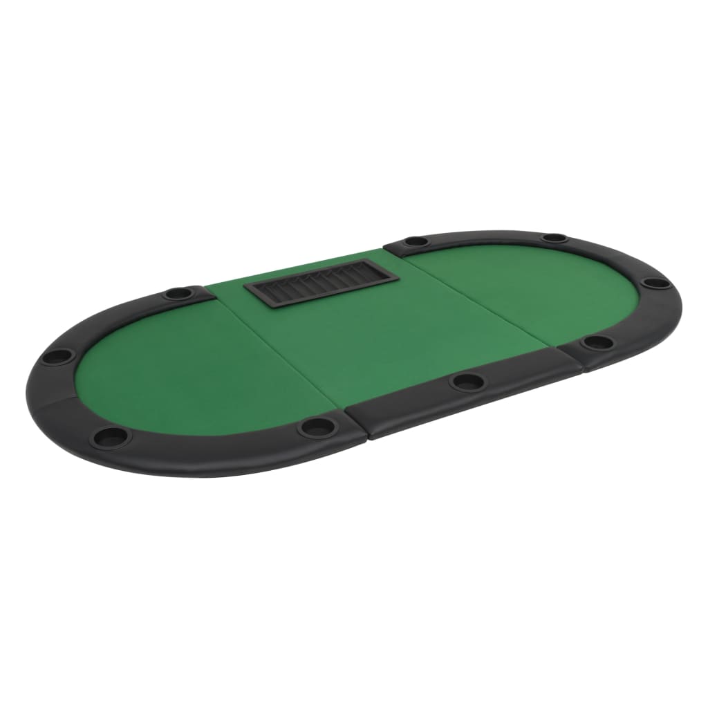 8718475589655_g_en_hd_3 vidaXL 9-Player Folding Poker Table 3 Fold Oval Green - Image 5
