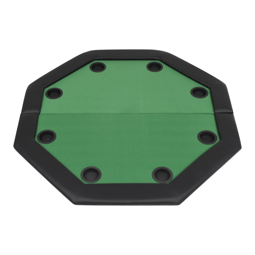 8718475589662_g_en_hd_2 vidaXL 8-Player Folding Poker Table 2 Fold Octagonal Green - Image 4