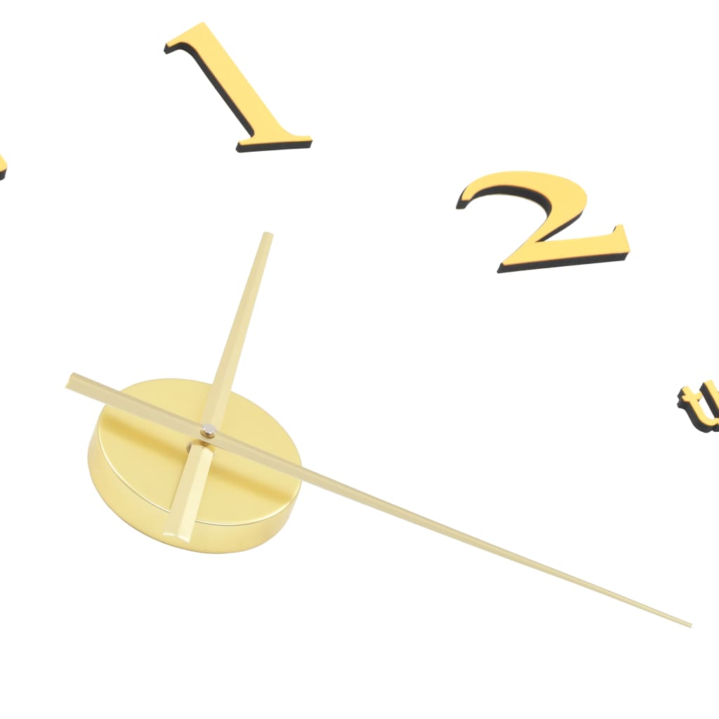 8718475589891_g_en_hd_3 vidaXL 3D Wall Clock Modern Design 100 cm XXL Gold - Image 5