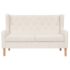 vidaXL Sofa Set 2 Pieces Fabric Cream White - Image 7