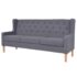 vidaXL Sofa Set 2 Pieces Fabric Grey - Image 2