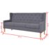 vidaXL Sofa Set 2 Pieces Fabric Grey - Image 11