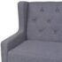 vidaXL Sofa Set 2 Pieces Fabric Grey - Image 8
