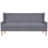 vidaXL Sofa Set 3 Pieces Fabric Grey - Image 3