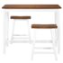 vidaXL Bar Table and Stool Set 3 Pieces Solid Wood - Image 4