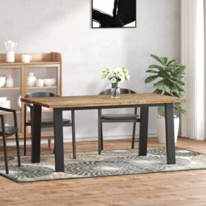 vidaXL Dining Table Solid Acacia Wood 170x90x75 cm