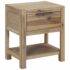 vidaXL Nightstand with Drawer 40x30x48 cm Solid Acacia Wood